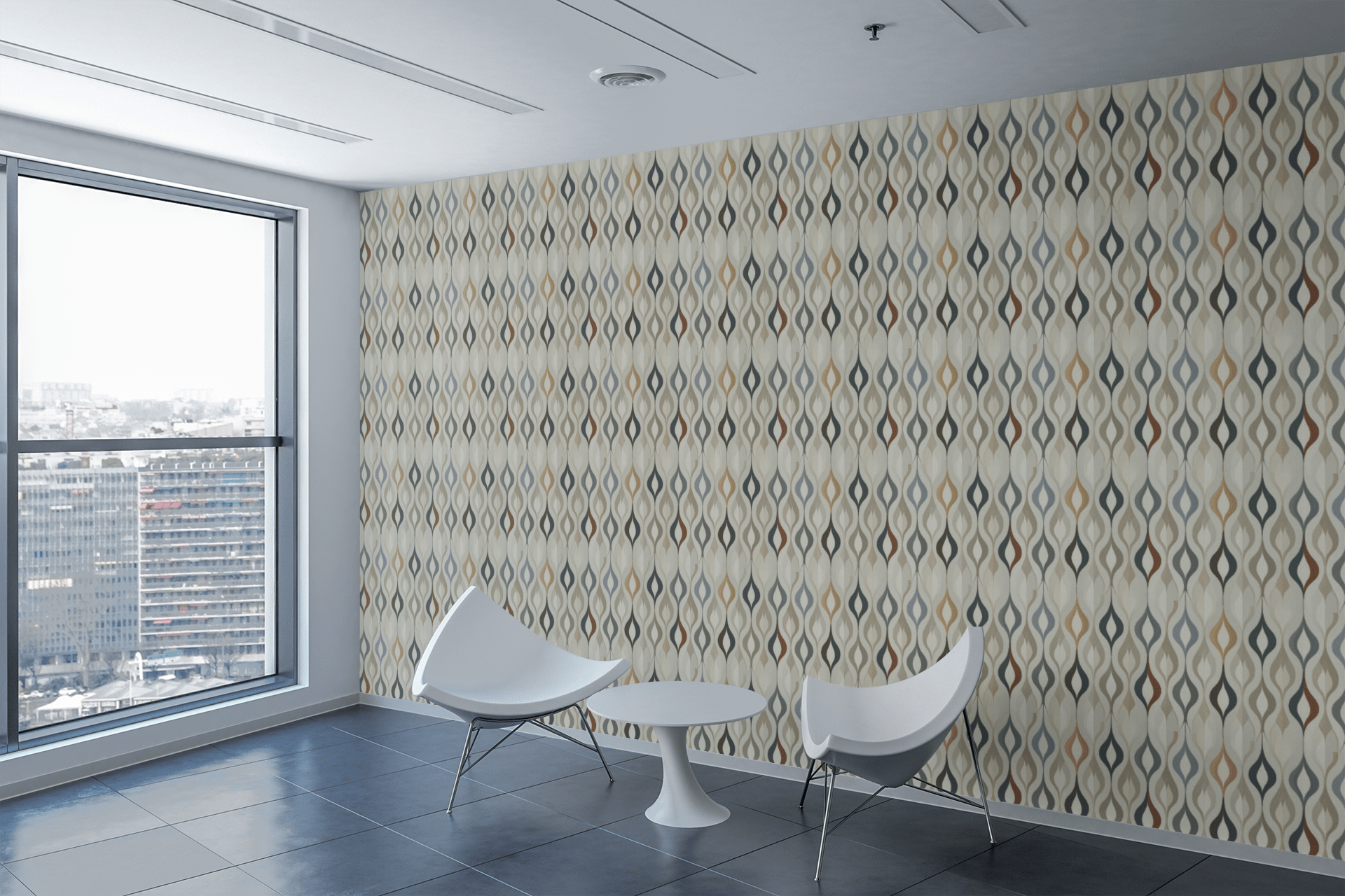 Droplet Pillars Wallpaper Peel and Stick Wallpaper | Accent Haus