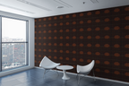 Leather Panel Espresso Wallpaper