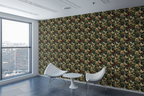 Baroque Evergreen Wallpaper