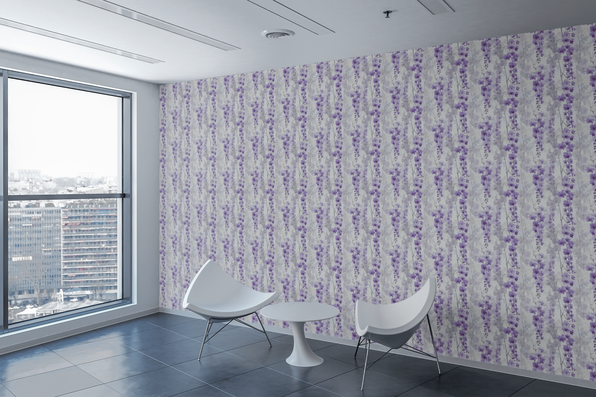 Orchid Cascade Harmony Wallpaper Peel and Stick Wallpaper | Accent Haus