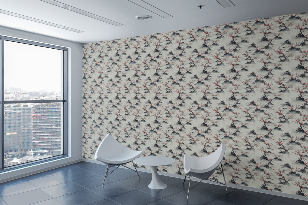 Japanese Ink Garden Wallpaper