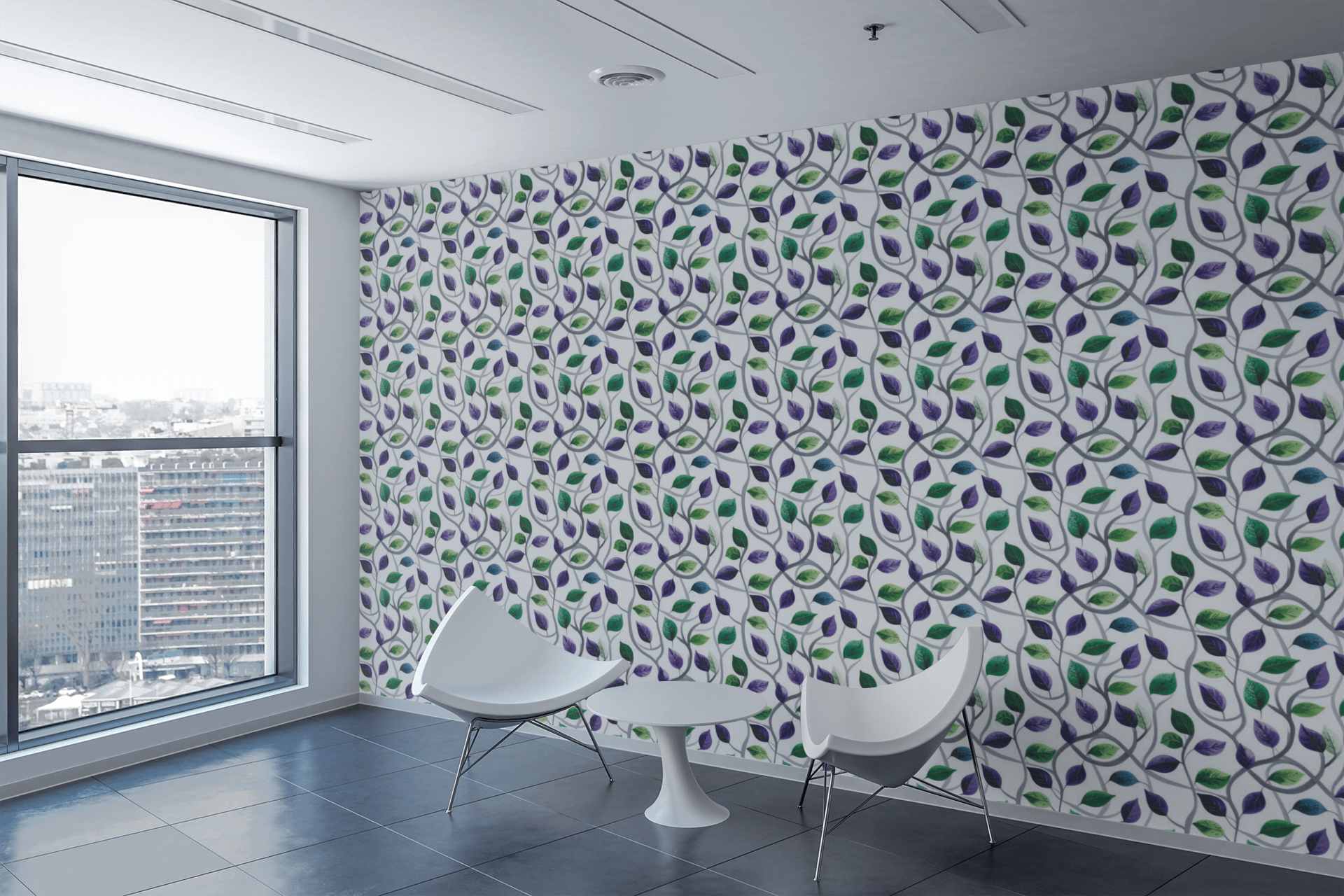 Vine Wave Continuum Wallpaper Peel and Stick Wallpaper | Accent Haus