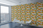 Vintage Citrus Grove Wallpaper