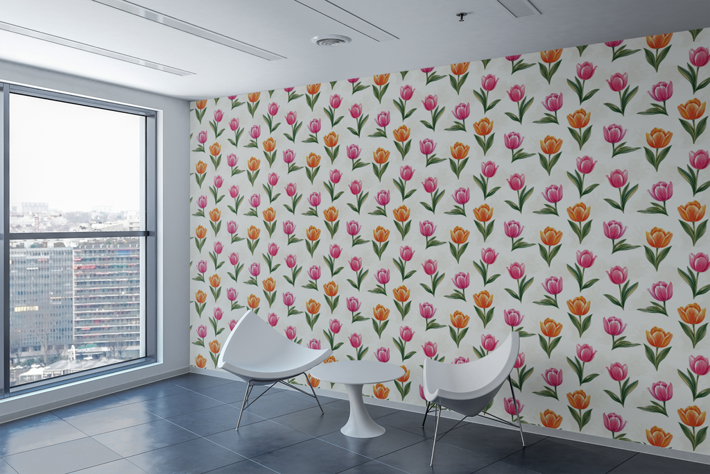 Tulip Lane Bloom Wallpaper