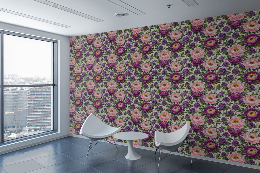 Ethereal Peony Rhapsody Wallpaper