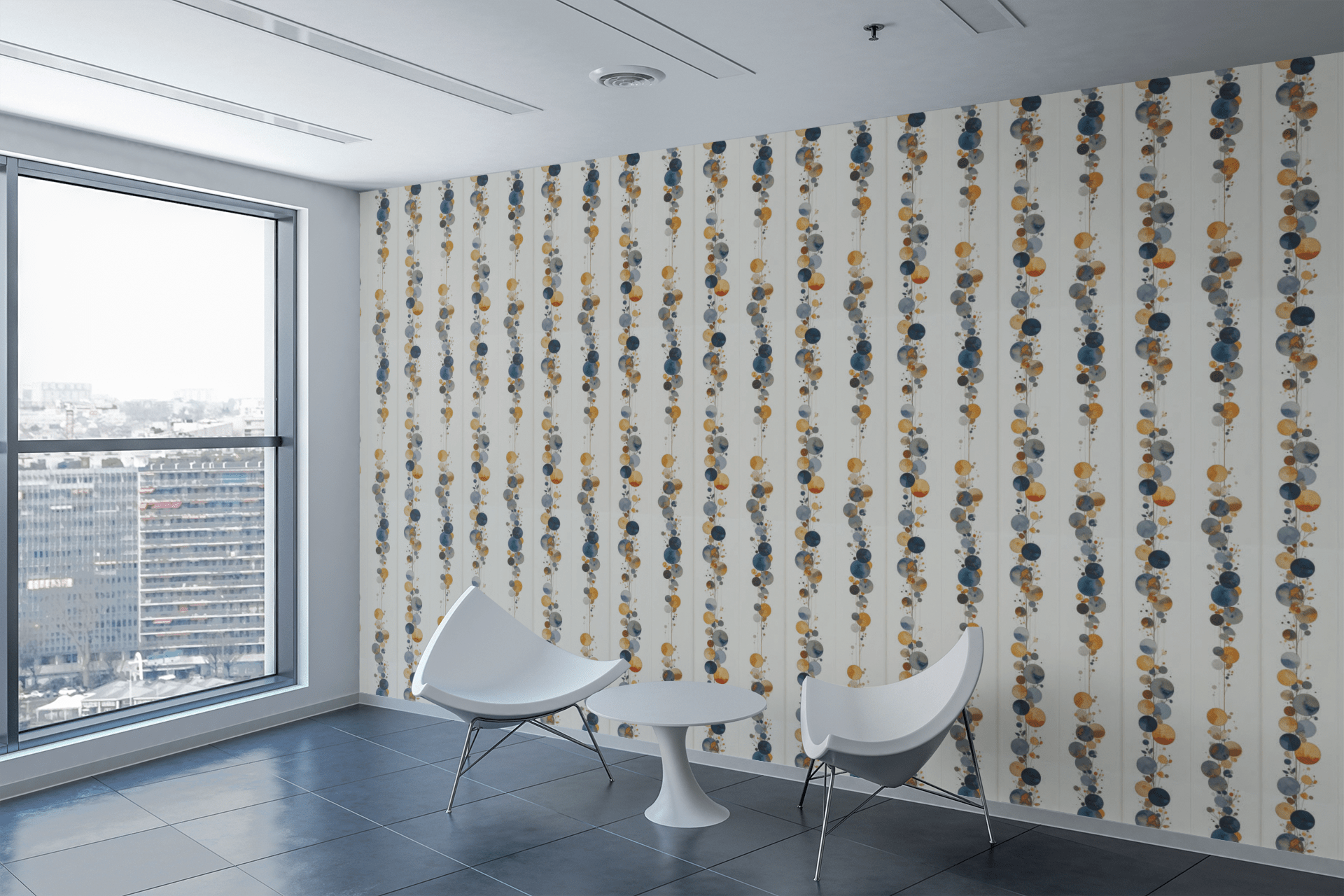 Abstract Vertical Orb Wallpaper Peel and Stick Wallpaper | Accent Haus