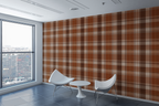 Harvest Plaid Copper Wallpaper