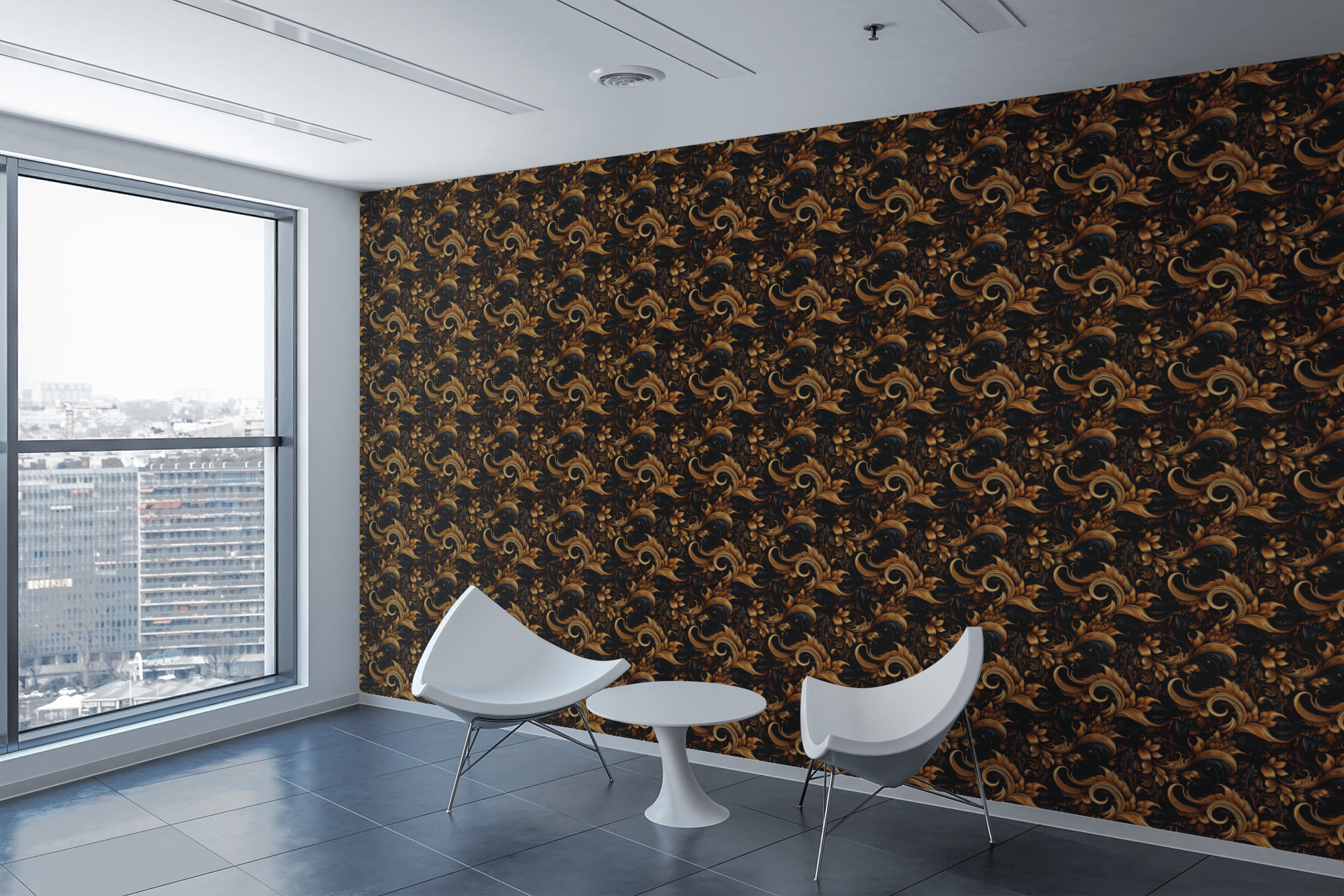 Golden Renaissance Wallpaper Peel and Stick Wallpaper | Accent Haus