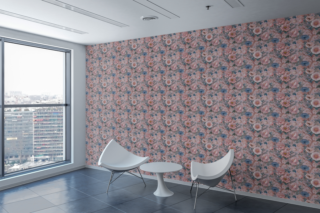 Floral Ornate Baroque Wallpaper