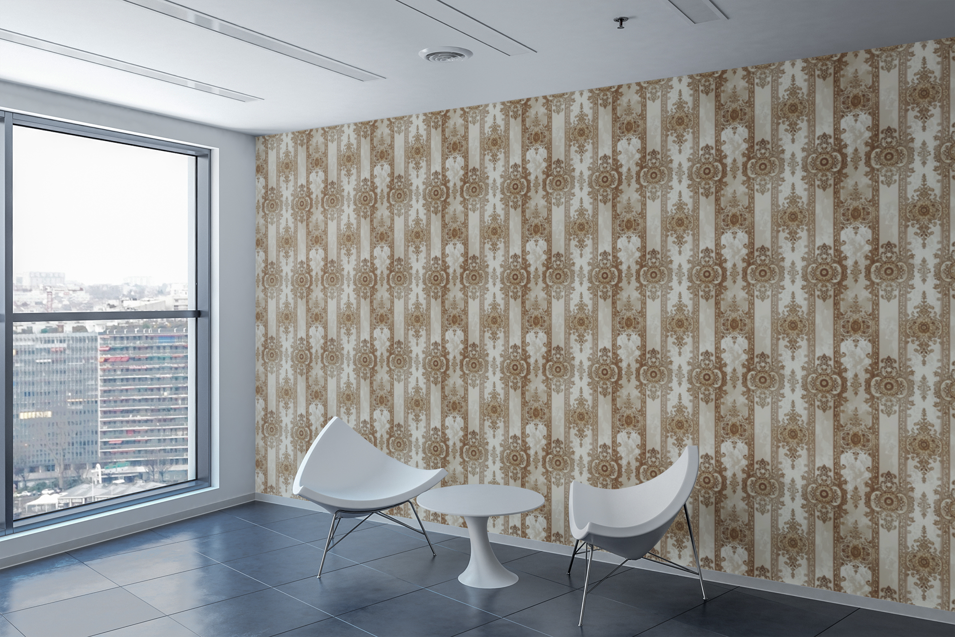 Paisley Lace Symphony Wallpaper