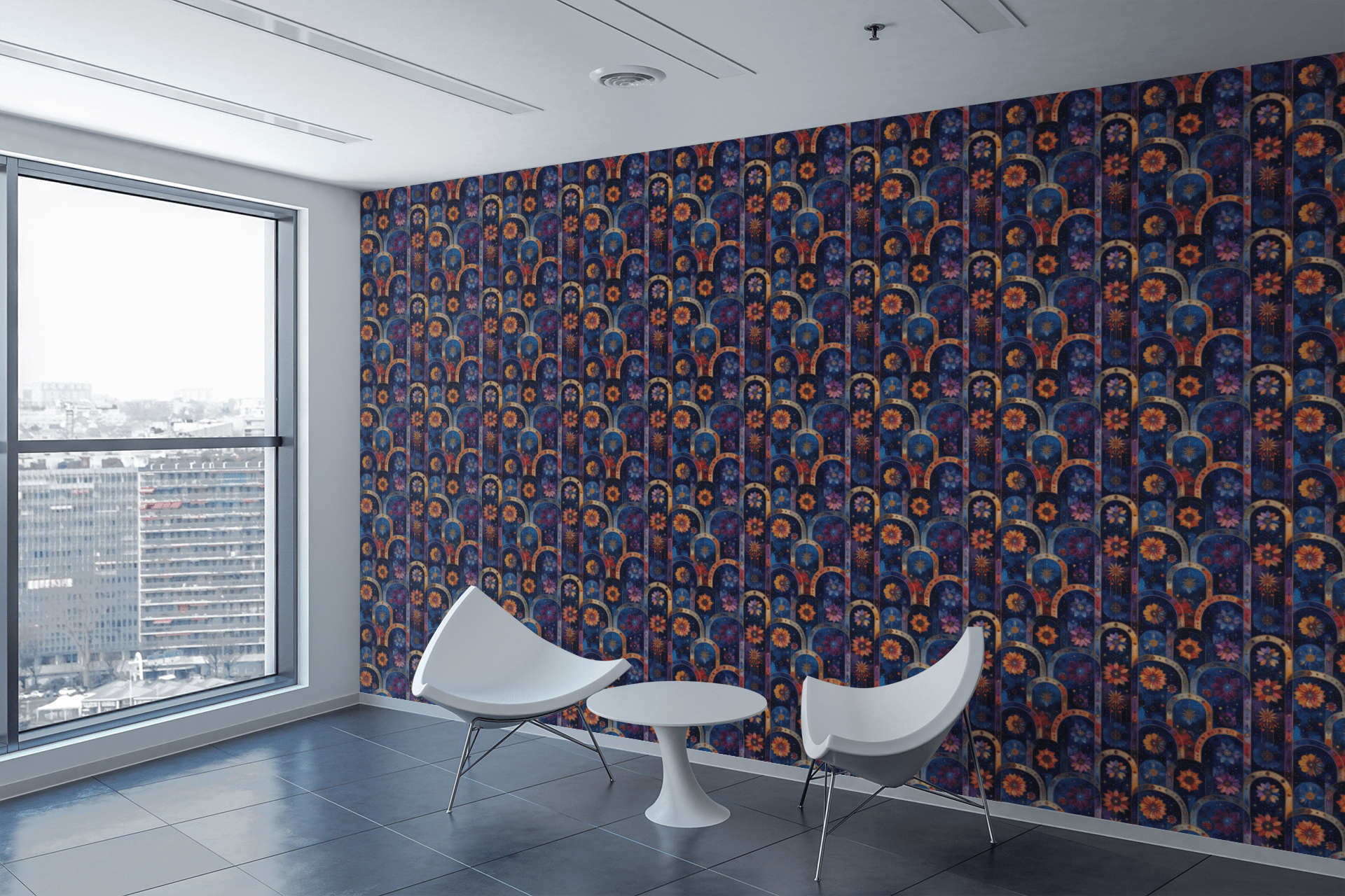 Moonlit Garden Wallpaper Peel and Stick Wallpaper | Accent Haus