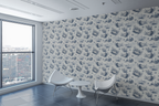 Coastal Oyster Toile Wallpaper