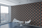 Art Deco Fan Pattern Wallpaper