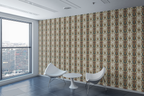 Jewel-Toned Paisley Garden Wallpaper