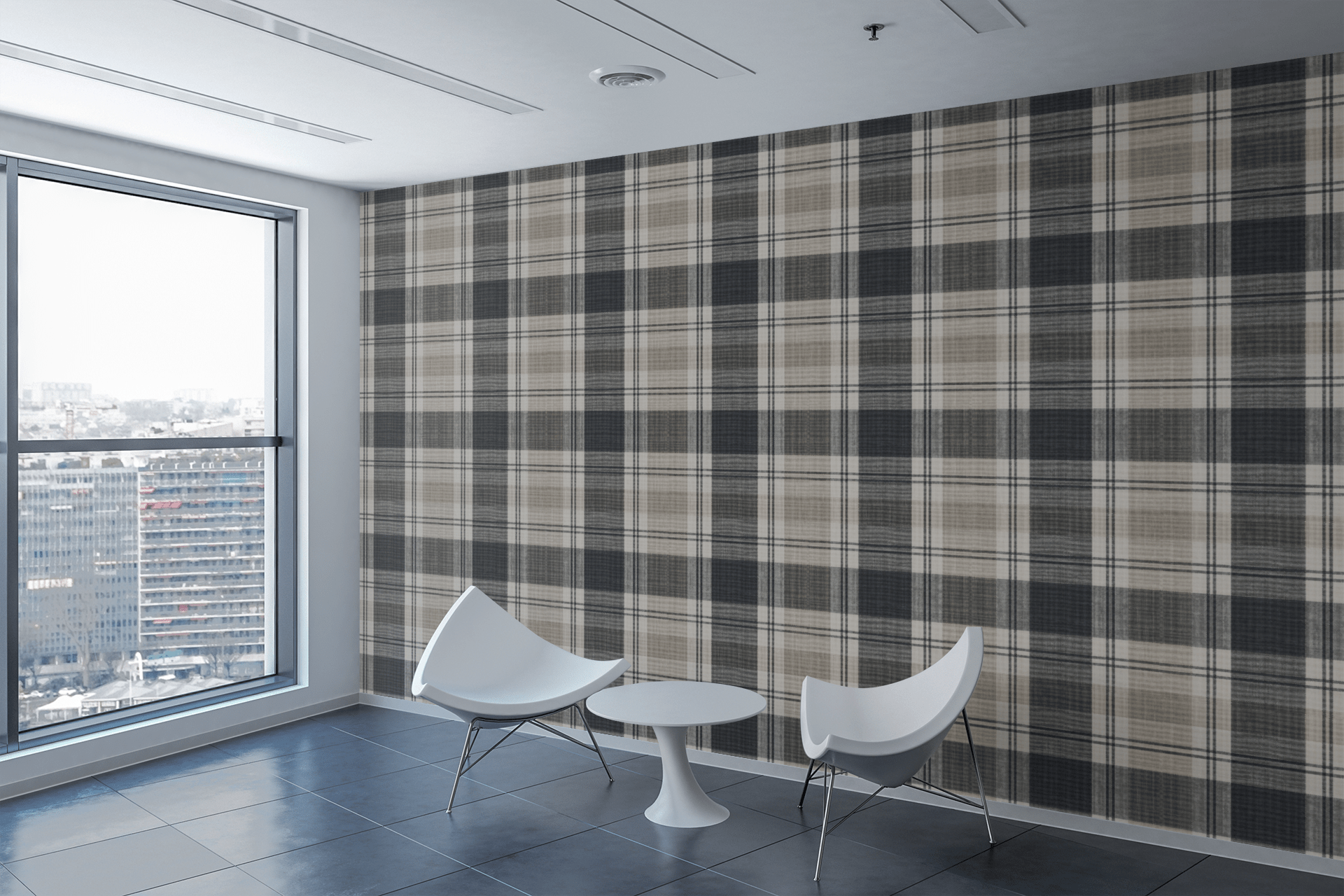 Modern Manor Plaid Wallpaper Peel and Stick Wallpaper | Accent Haus