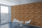 Rustic Wood Panel Illusion Wallpaper