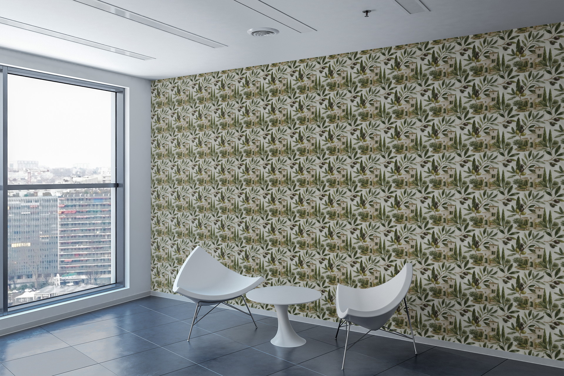Olive Atelier Wallpaper