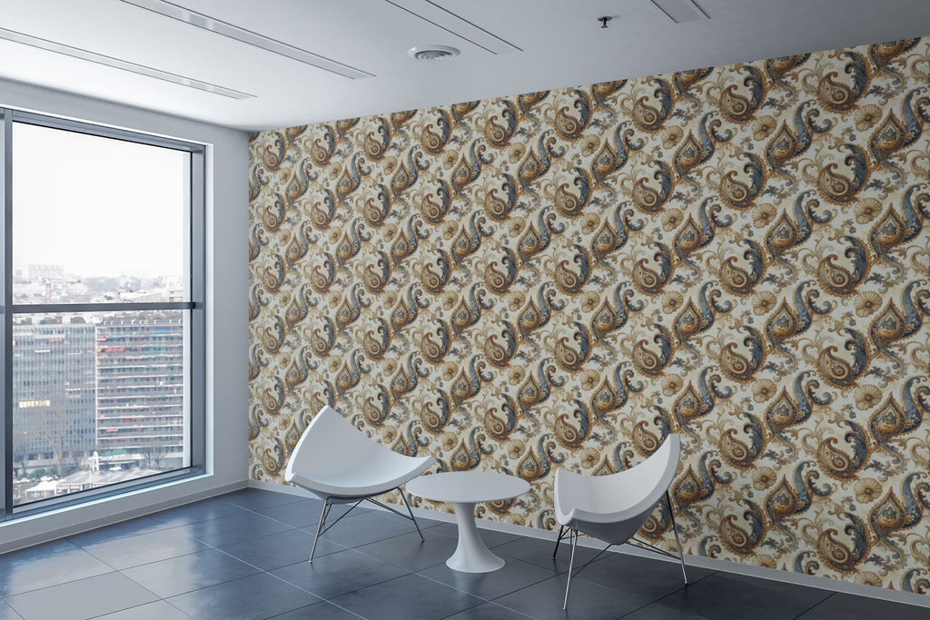 Paisley Arabesque Symphony Wallpaper