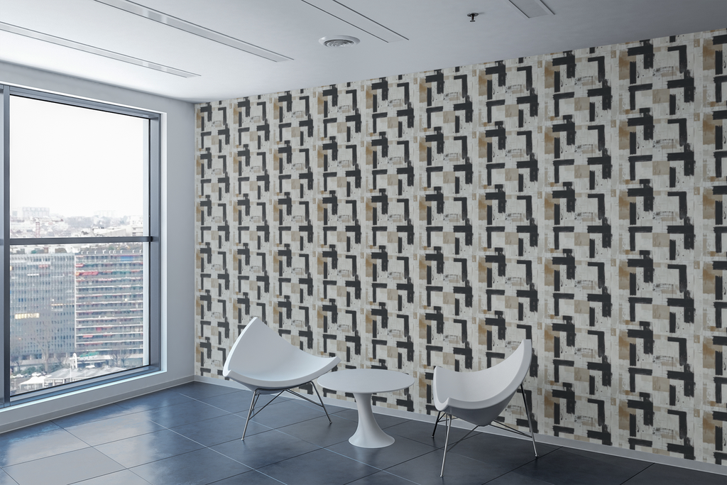 Woven Grid Rhythm Wallpaper