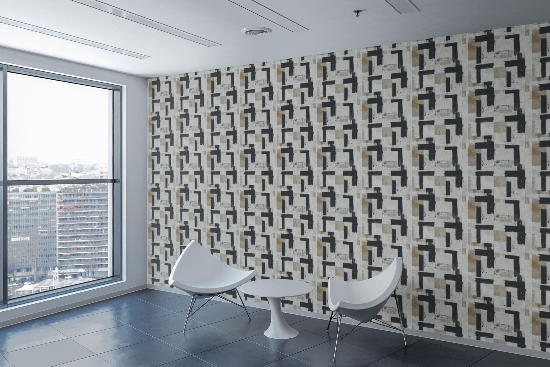 Woven Grid Rhythm Wallpaper Peel and Stick Wallpaper | Accent Haus