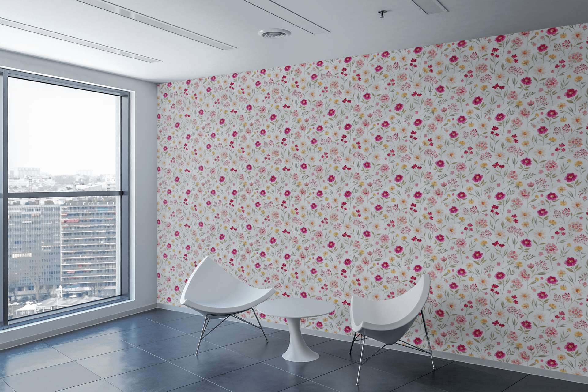 Sunlit Petal Symphony Wallpaper Peel and Stick Wallpaper | Accent Haus