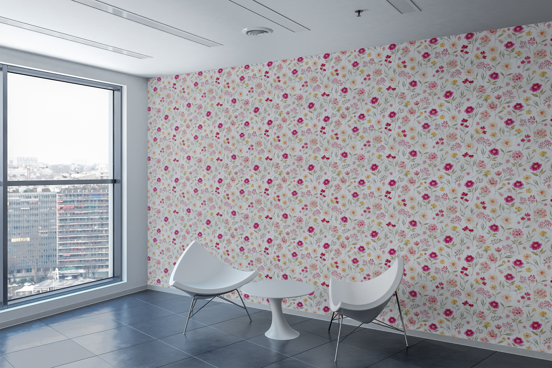 Sunlit Petal Symphony Wallpaper