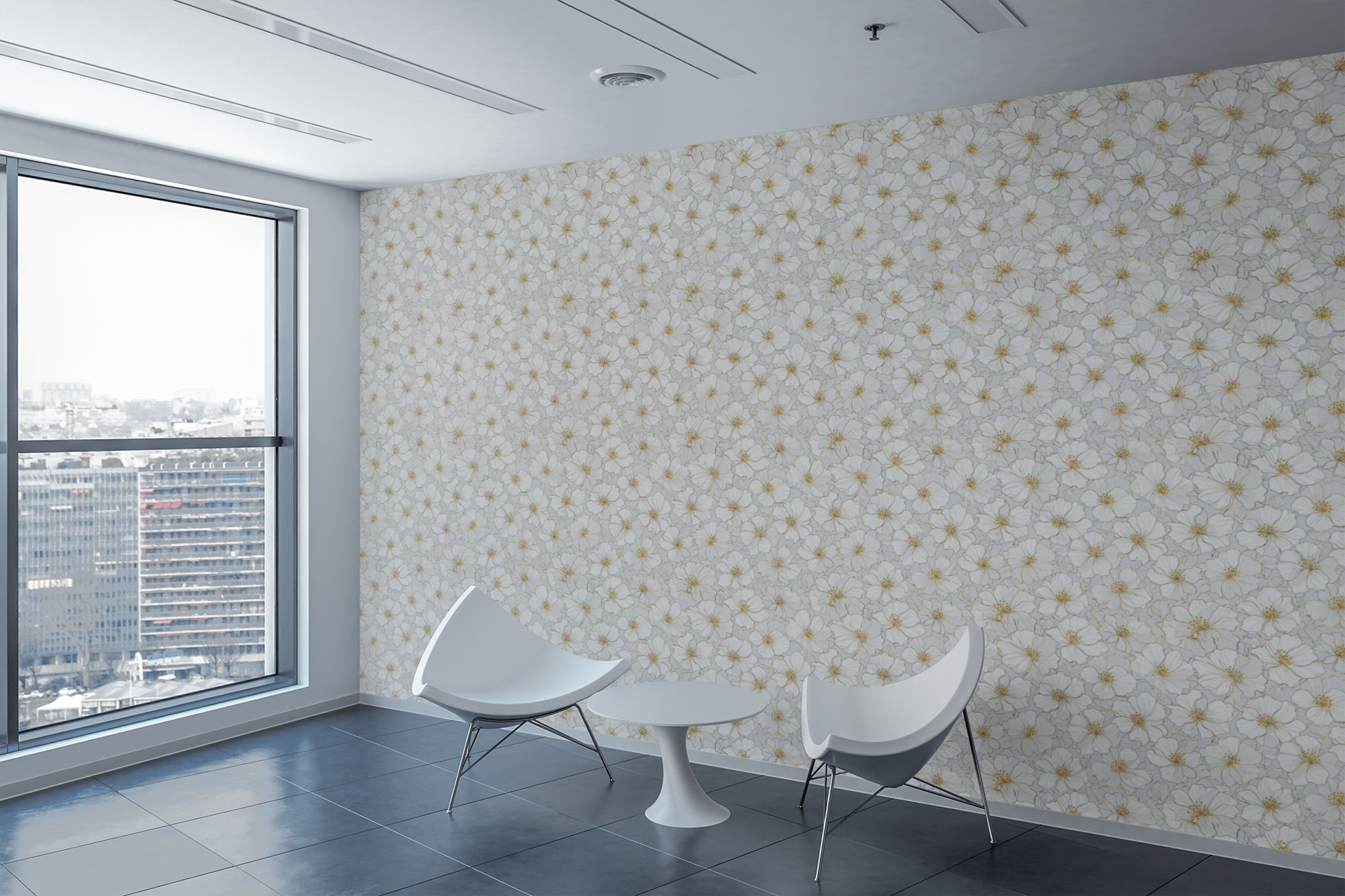Golden Whisper Blossoms Wallpaper Peel and Stick Wallpaper | Accent Haus