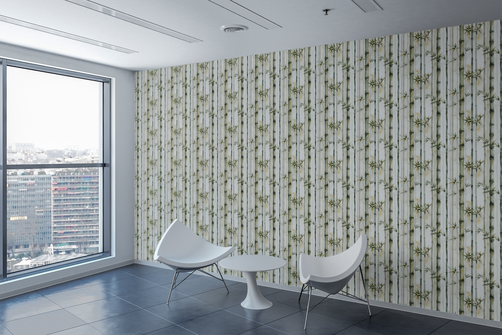 Gilded Bamboo Harmony Wallpaper