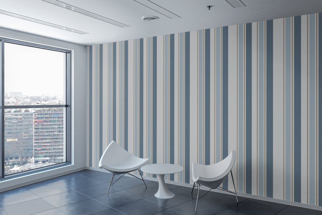 Palm Beach Cabana Stripe Wallpaper