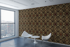 Versailles Ribbon Lattice Wallpaper