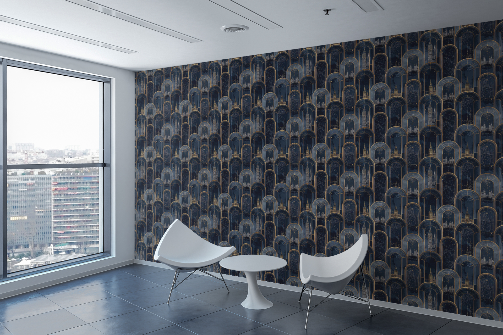 Imperial Map Stone Reliefs Wallpaper