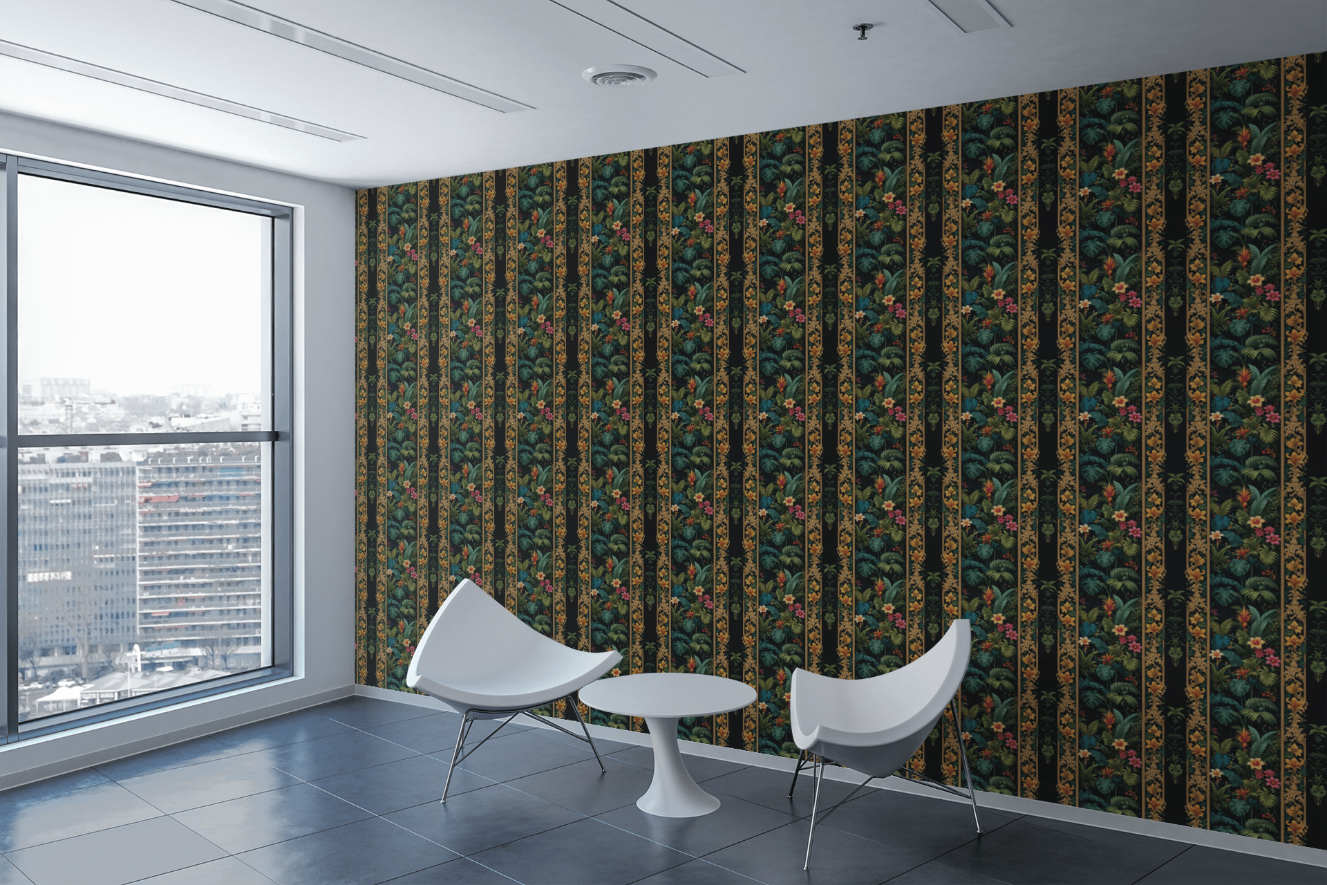 Jungle Baroque Fusion Wallpaper Peel and Stick Wallpaper | Accent Haus