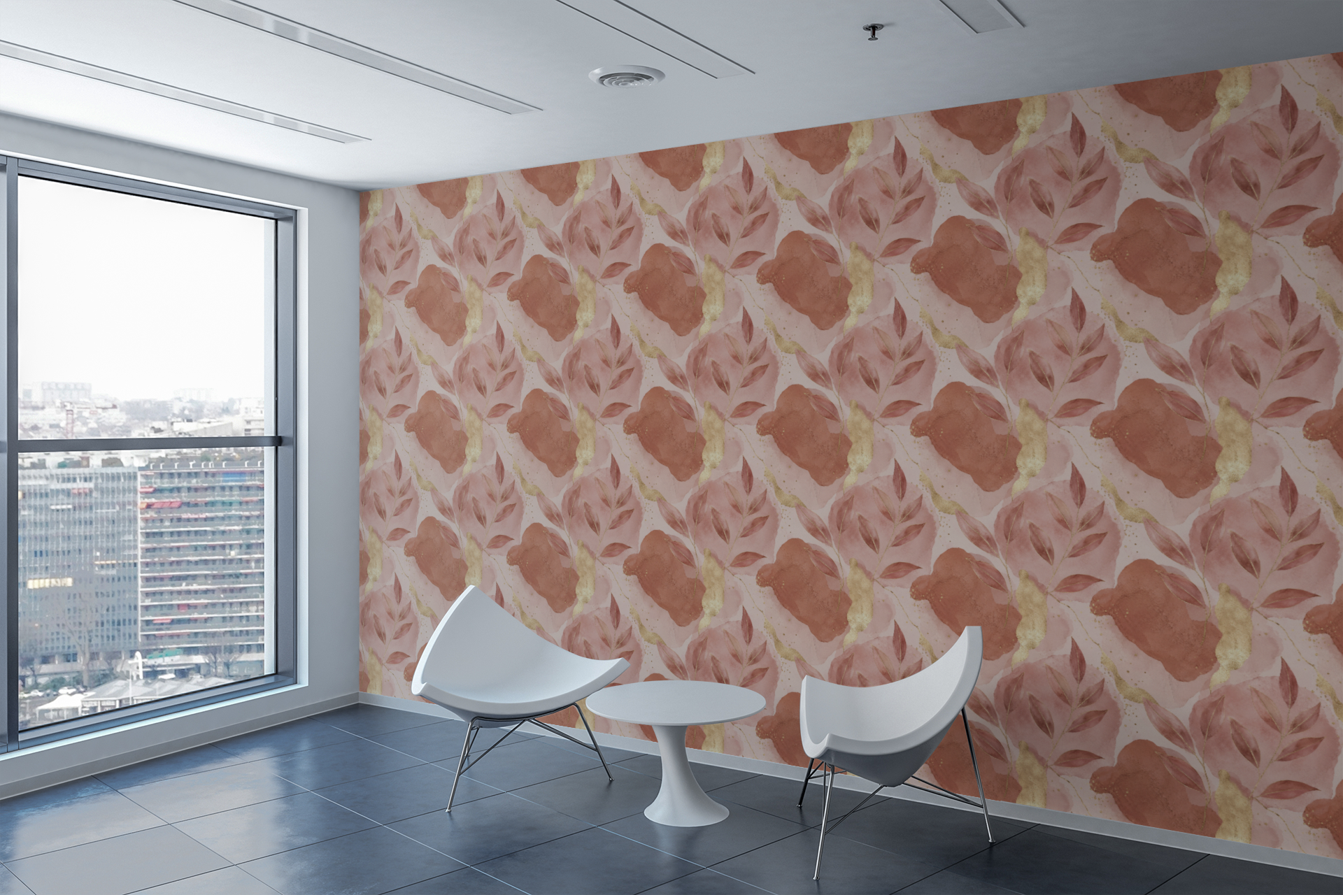 Dusty Rose Clay Wallpaper