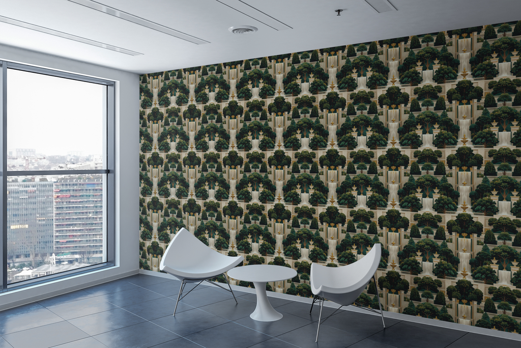 Palace Garden Falls Wallpaper