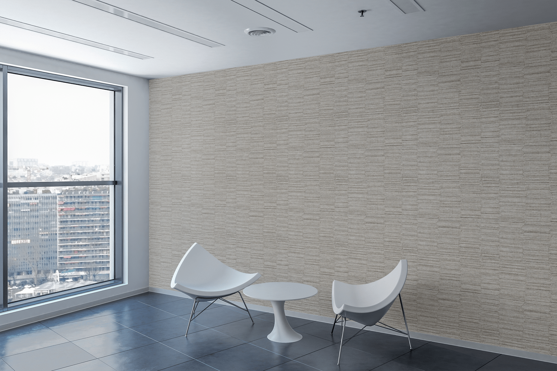 Estate Grasscloth Greige Wallpaper Peel and Stick Wallpaper | Accent Haus