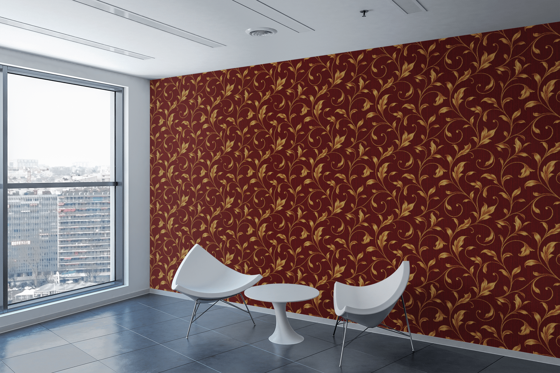Holiday Gold Ornament Wallpaper Peel and Stick Wallpaper | Accent Haus