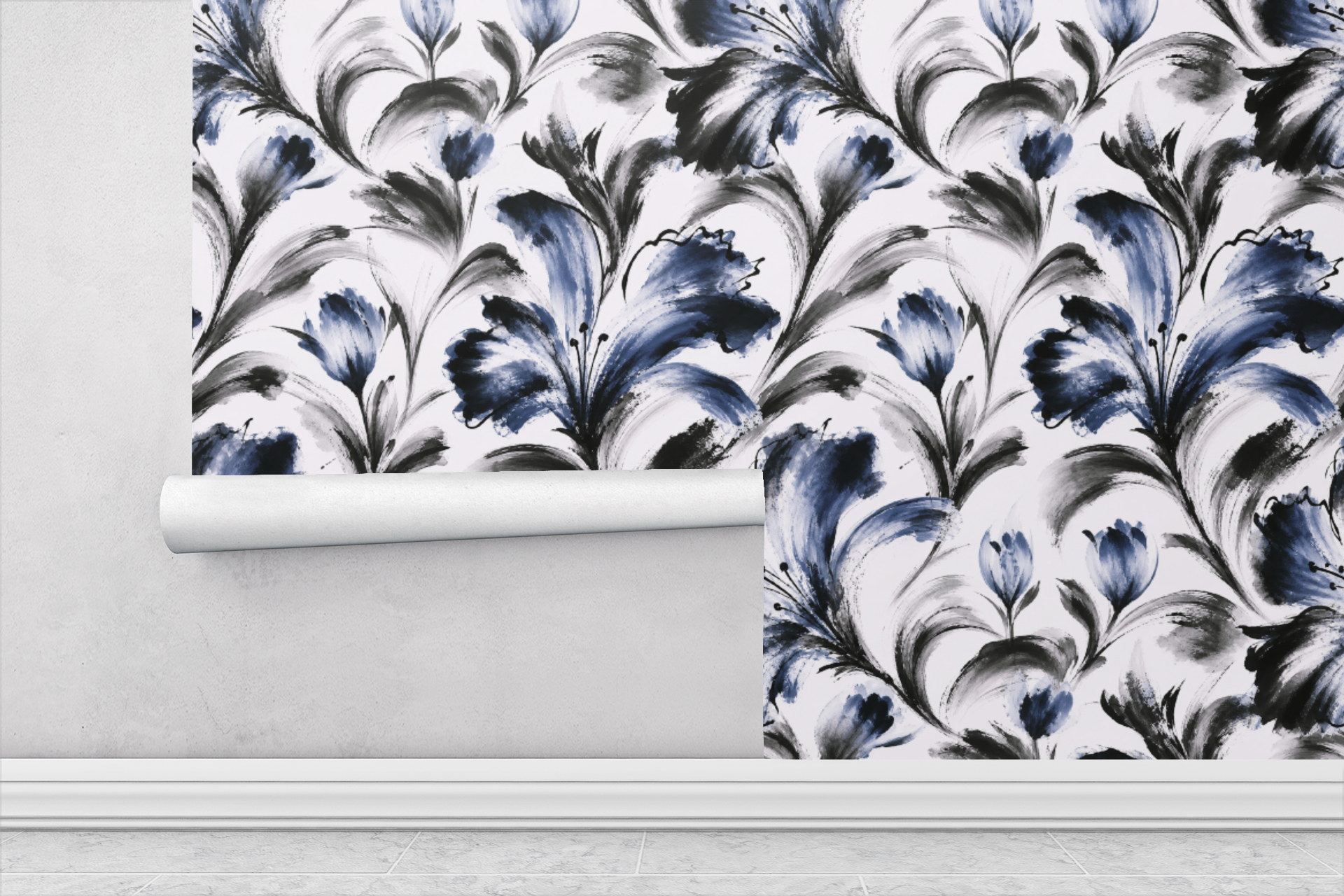 Abstract Ink Wash Wallpaper