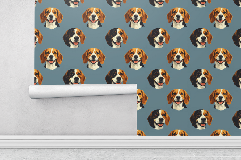 Beagle Smiles - Bold Canine Wallpaper