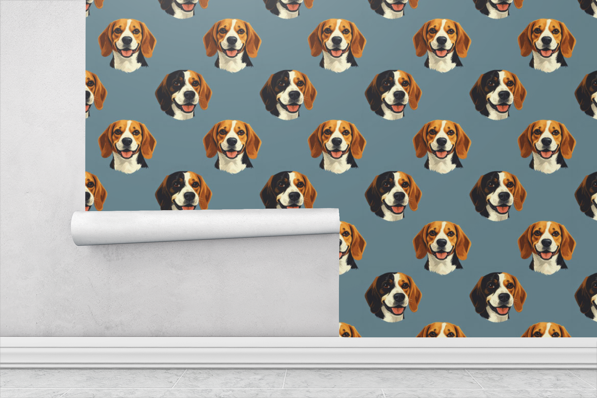 Beagle Smiles - Bold Canine Wallpaper