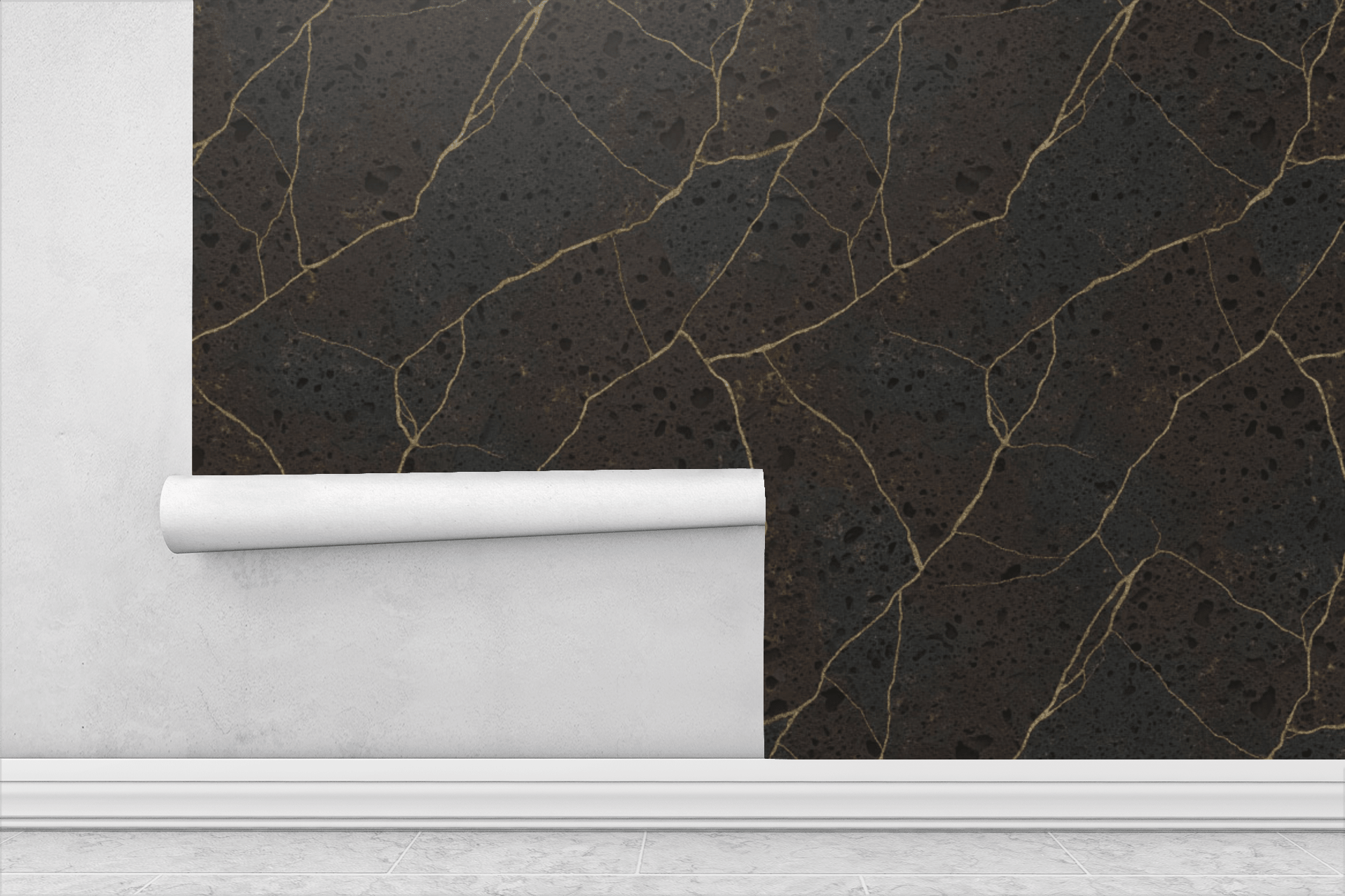 Auric Obsidian Wallpaper Peel and Stick Wallpaper | Accent Haus