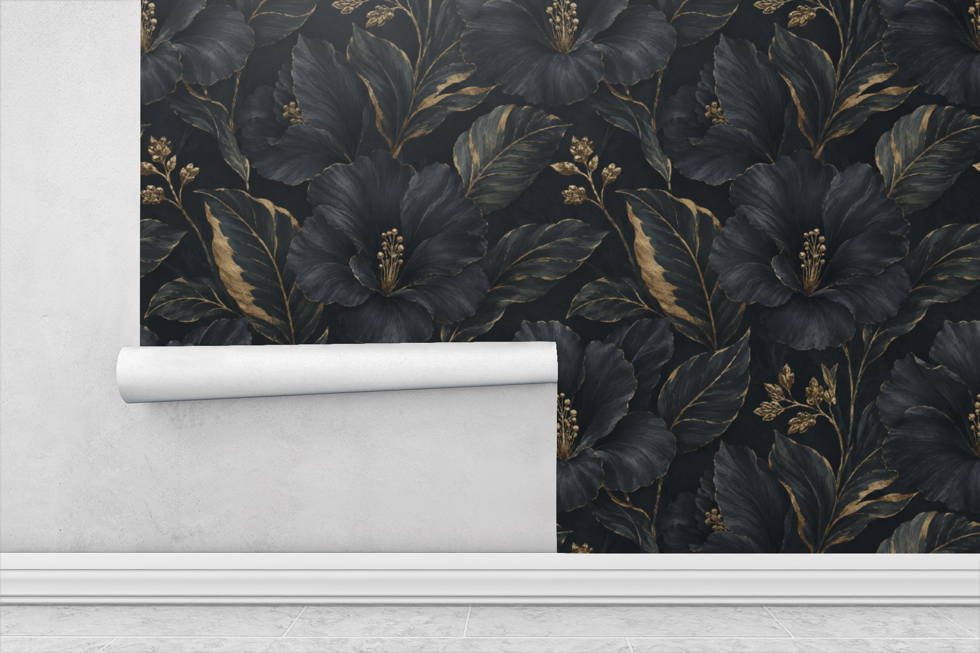 Charcoal Fern Wallpaper