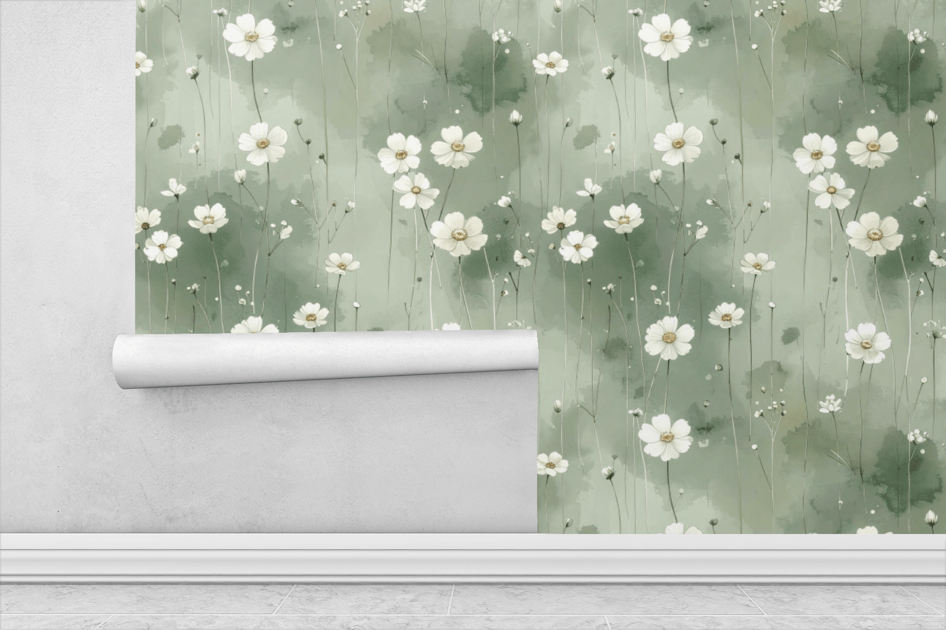 Luxe Botanical Whisper Wallpaper Peel and Stick Wallpaper | Accent Haus