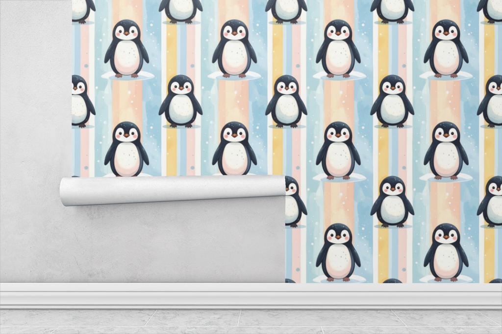 Happy Penguin March Wallpaper