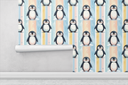 Happy Penguin March Wallpaper