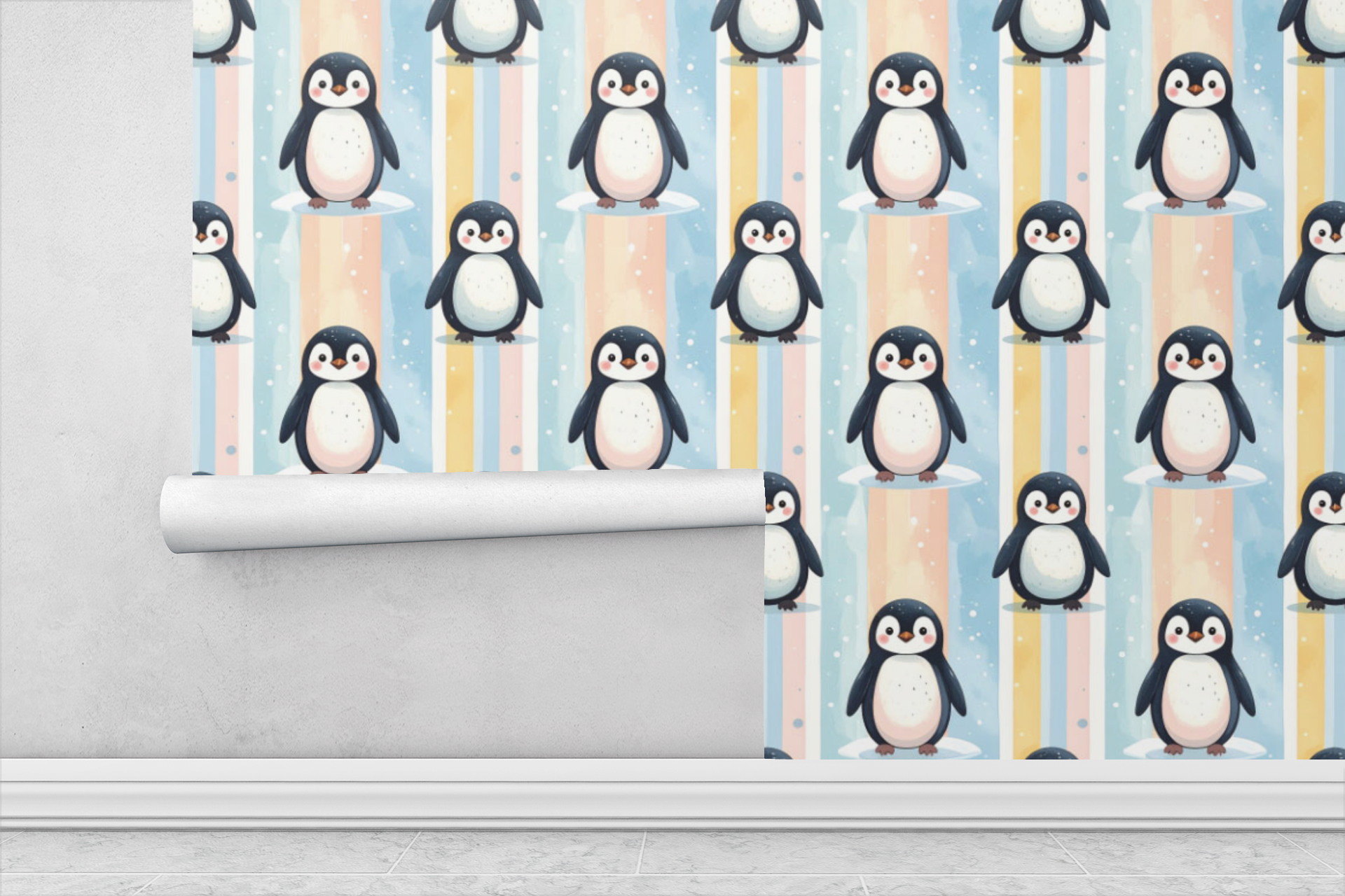Happy Penguin March Wallpaper