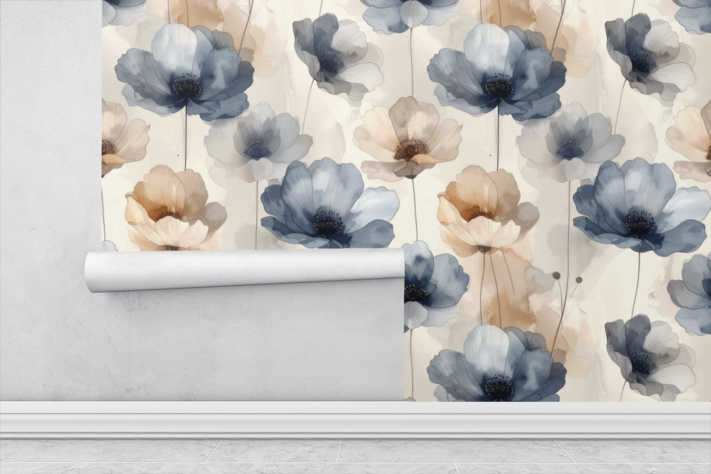 Abstract Ink Bloom Wallpaper