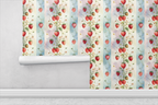 Strawberry Garden Delight Wallpaper