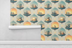 Bubble Dome Robot Village Wallpaper