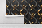 Winding Mercury Ribbon Wallpaper
