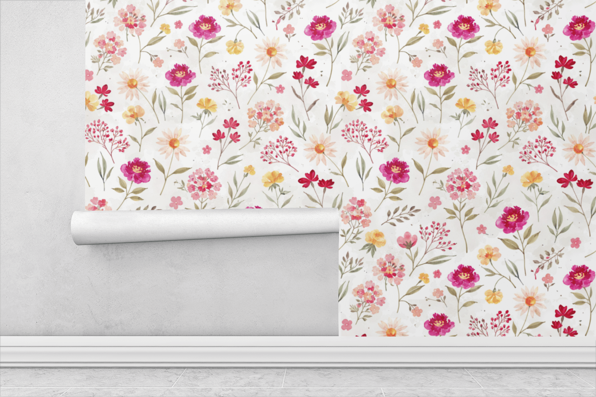 Sunlit Petal Symphony Wallpaper Peel and Stick Wallpaper | Accent Haus